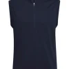 Adidas Elevated 1/4-Zip Pullover Vest - Collegiate Navy