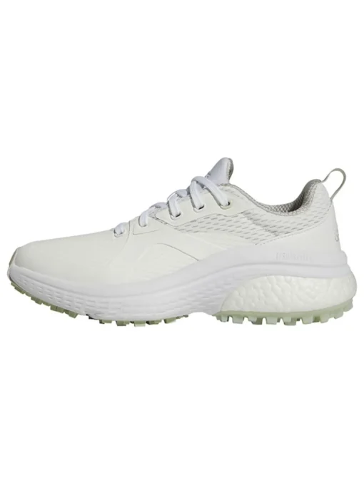Adidas Women'S Solarmotion Golf Shoes - Ftwr White/Silver Metallic/Linen Green