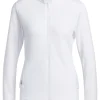 Adidas Women'S Textured Full-Zip Jacket - White