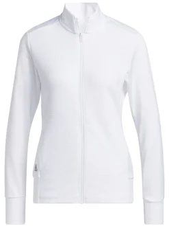 Adidas Women'S Textured Full-Zip Jacket - White
