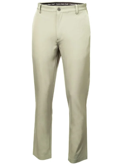 Calvin Klein Bullet Regular Fit Stretch Trouser - Cameo Green
