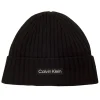 Calvin Klein Chunky Knit Badge Beanie