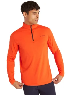 Calvin Klein Newport Half Zip - Spicy Orange