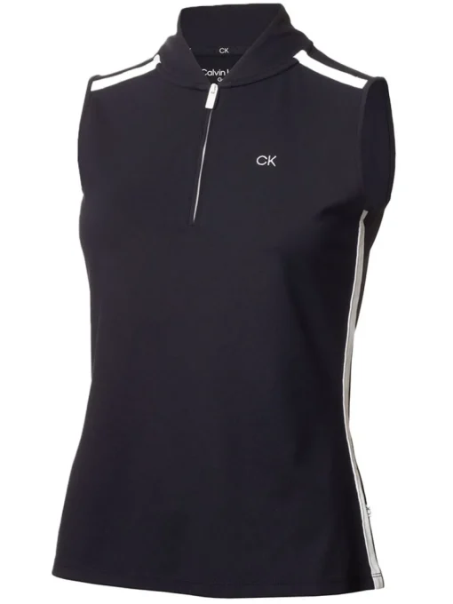 Calvin Klein Women'S Chenang Sleeveless Polo - Navy/White