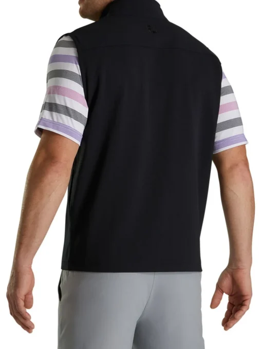 Footjoy Ottoman Full Zip Vest - Black