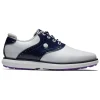 Footjoy Women'S Fj Traditions Spikeless Golf Shoes - White/Navy