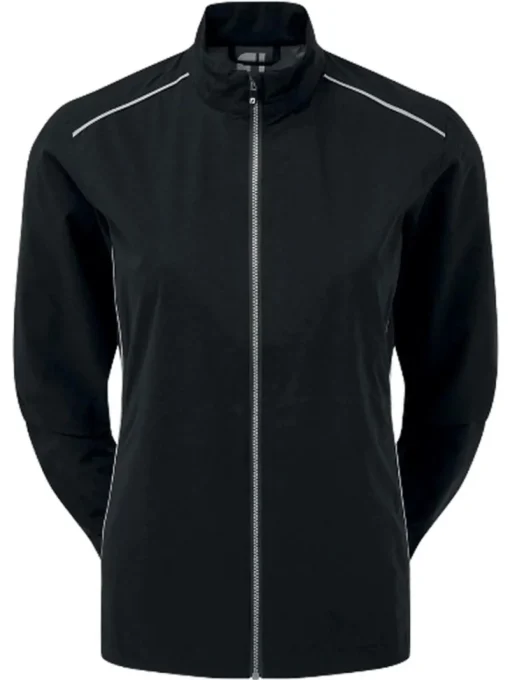 Footjoy Women'S Hydrolite Rain Jacket - Black/Silver