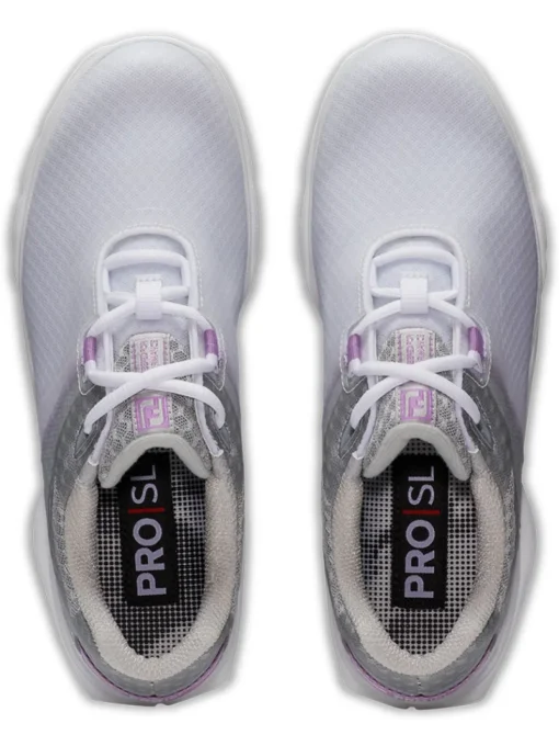 Footjoy Women'S Pro Sl Sport Golf Shoes - White/Grey