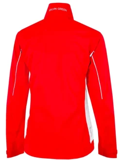 Galvin Green Women'S Aila Gore-Tex Paclite Rain Jacket - Red/White