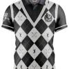 Official Afl Fairway Golf Polo Shirt - Collingwood Magpies
