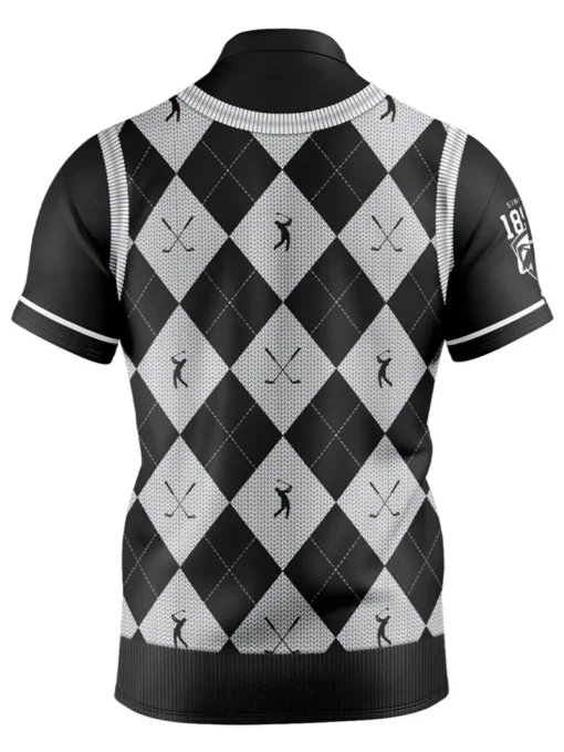 Official Afl Fairway Golf Polo Shirt - Collingwood Magpies