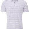 Ping Alexander Tailored Fit Polo - White/Violet
