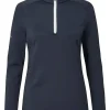 Ping Women'S Sonya Half Zip Fleece - Navy