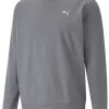 Puma Cloudspun Heather Golf Sweatshirt - Quiet Shade Heather
