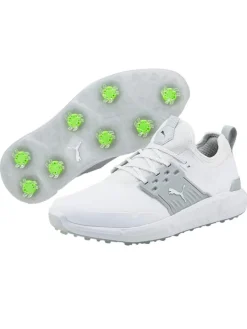 Puma Ignite Articulate Wide Golf Shoes - Puma White/High Rise