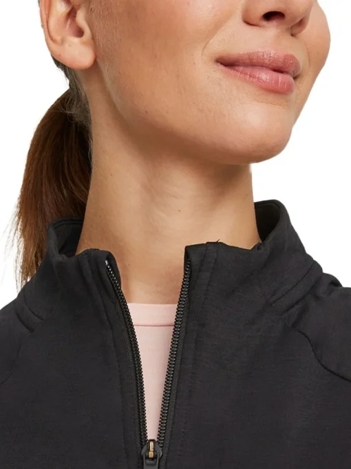 Puma Women'S Cloudspun Heather Full Zip Golf Vest - Puma Black Heather