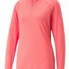 Puma Women'S Youv Golf 1/4 Zip - Loveable Heather
