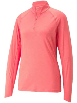 Puma Women'S Youv Golf 1/4 Zip - Loveable Heather