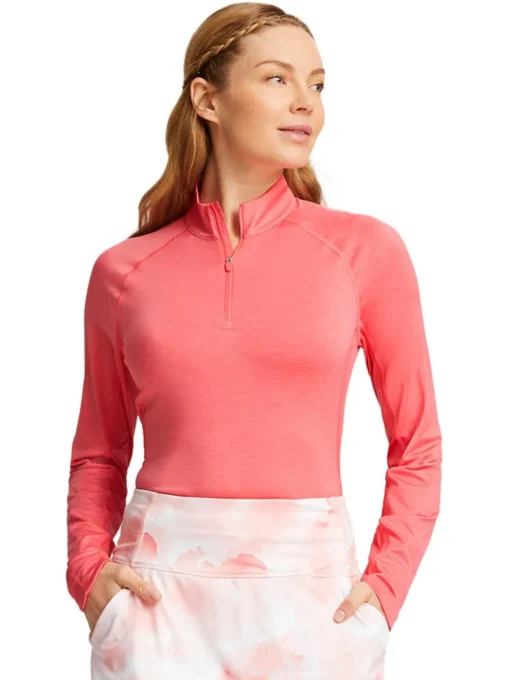 Puma Women'S Youv Golf 1/4 Zip - Loveable Heather
