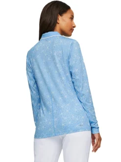 Puma Women'S Youv Island Golf Polo - Day Dream/Bright White