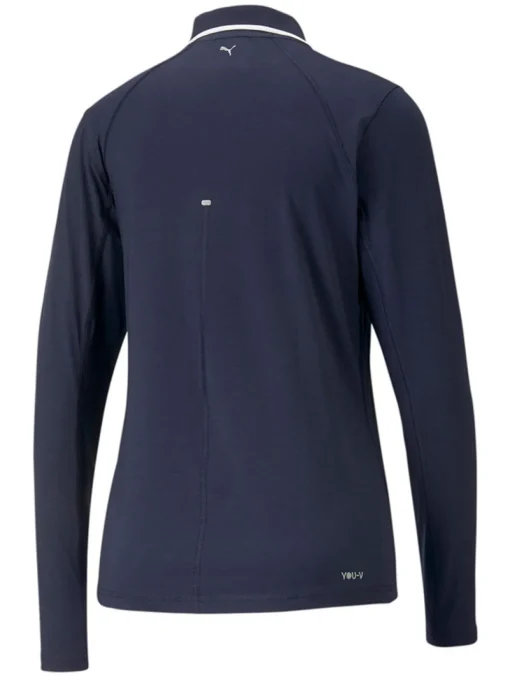 Puma Women'S Youv Ls Golf Polo - Navy Blazer Heather