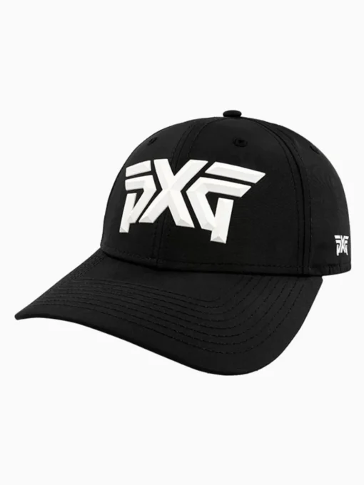 Pxg 9Forty Faceted Logo Adjustable Strapback Cap - Black
