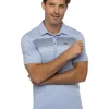 Travis Mathew Green Canopy Polo - Heather Bel Air Blue