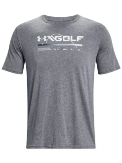 Under Armour Golf Swing Bar Ss Tee - Downpour Grey/Gravel