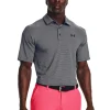 Under Armour Playoff 3.0 Stripe Polo - Midnight Navy/White