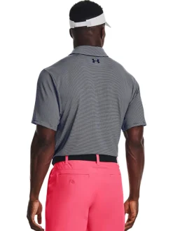Under Armour Playoff 3.0 Stripe Polo - Midnight Navy/White