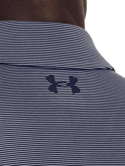 Under Armour Playoff 3.0 Stripe Polo - Midnight Navy/White