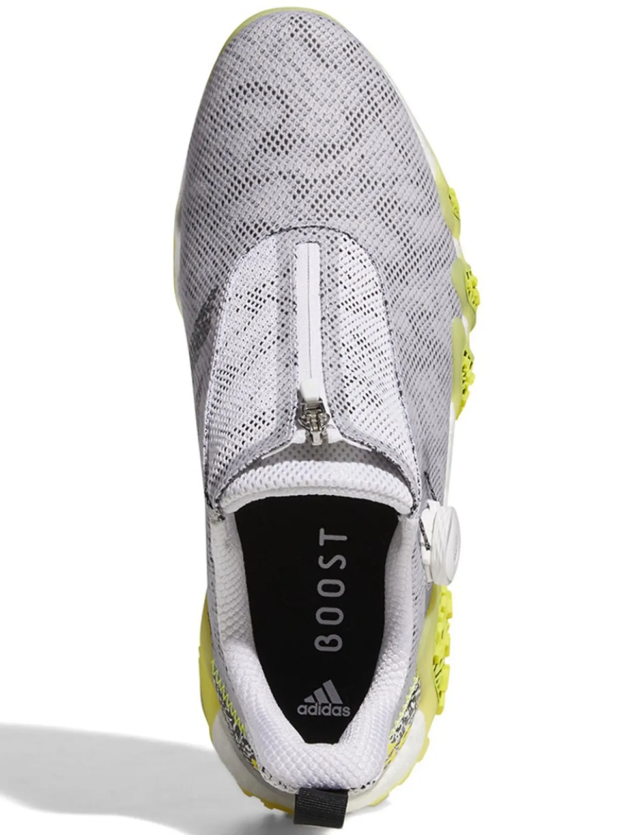 Adidas Codechaos 22 Boa Golf Shoes - Ftwr White/Core Black/Beam Yellow