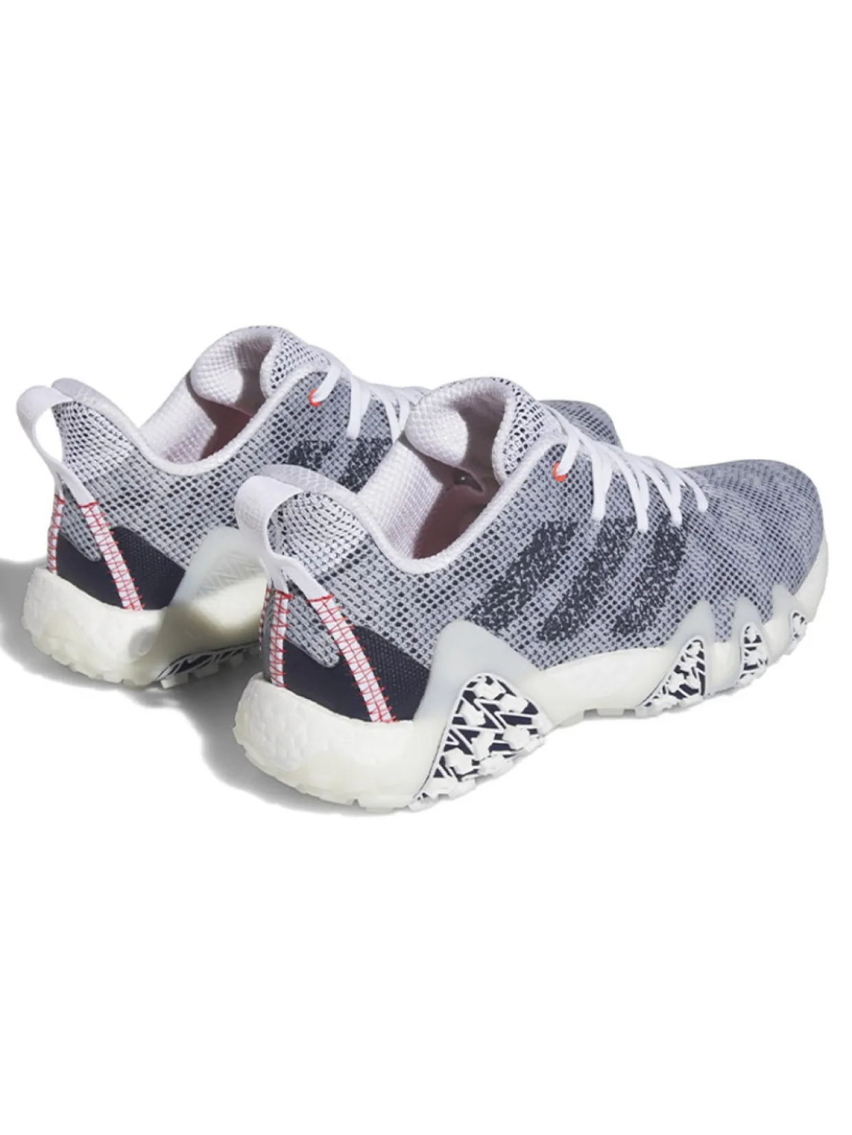 Adidas Codechaos 22 Golf Shoes - Cloud White/Collegiate Navy/Bright Red