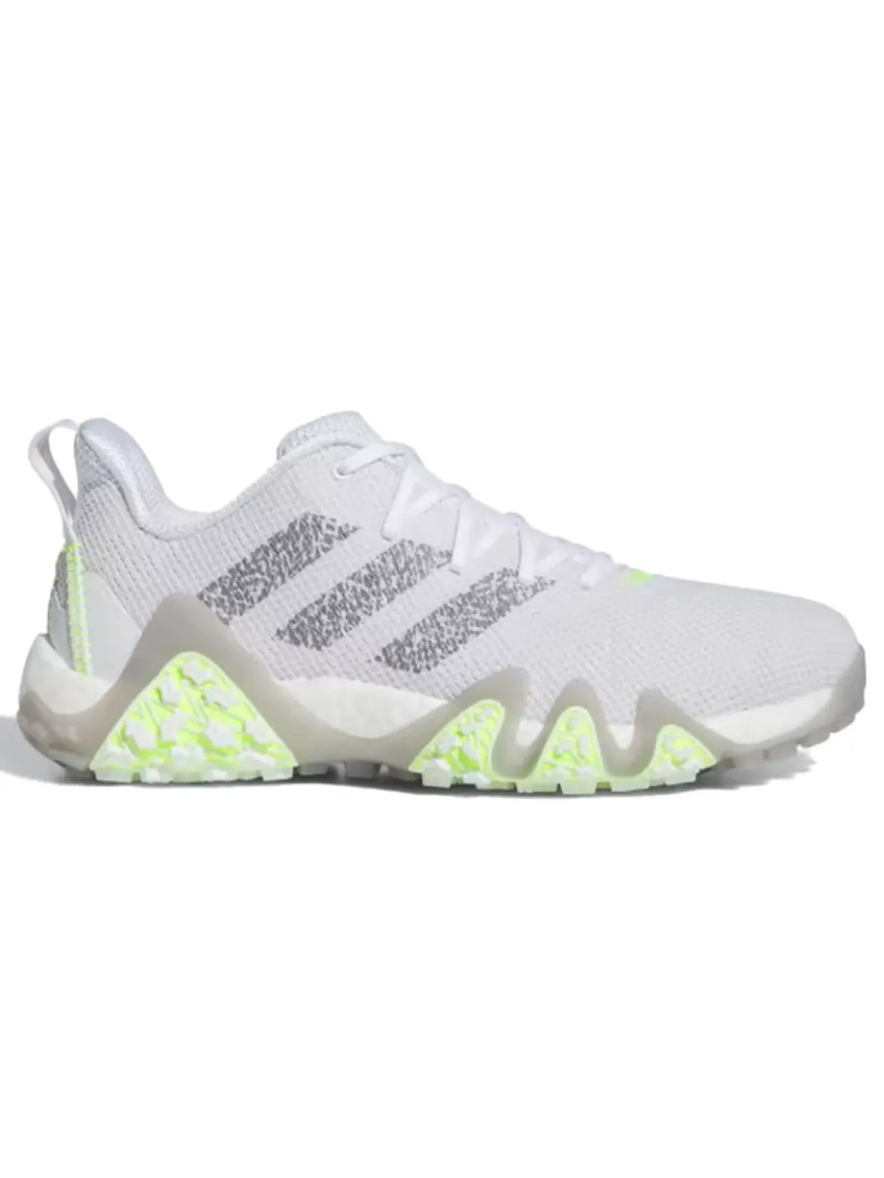 Adidas Codechaos 22 Golf Shoes - Cloud White/Grey Three/Lucid Lemon