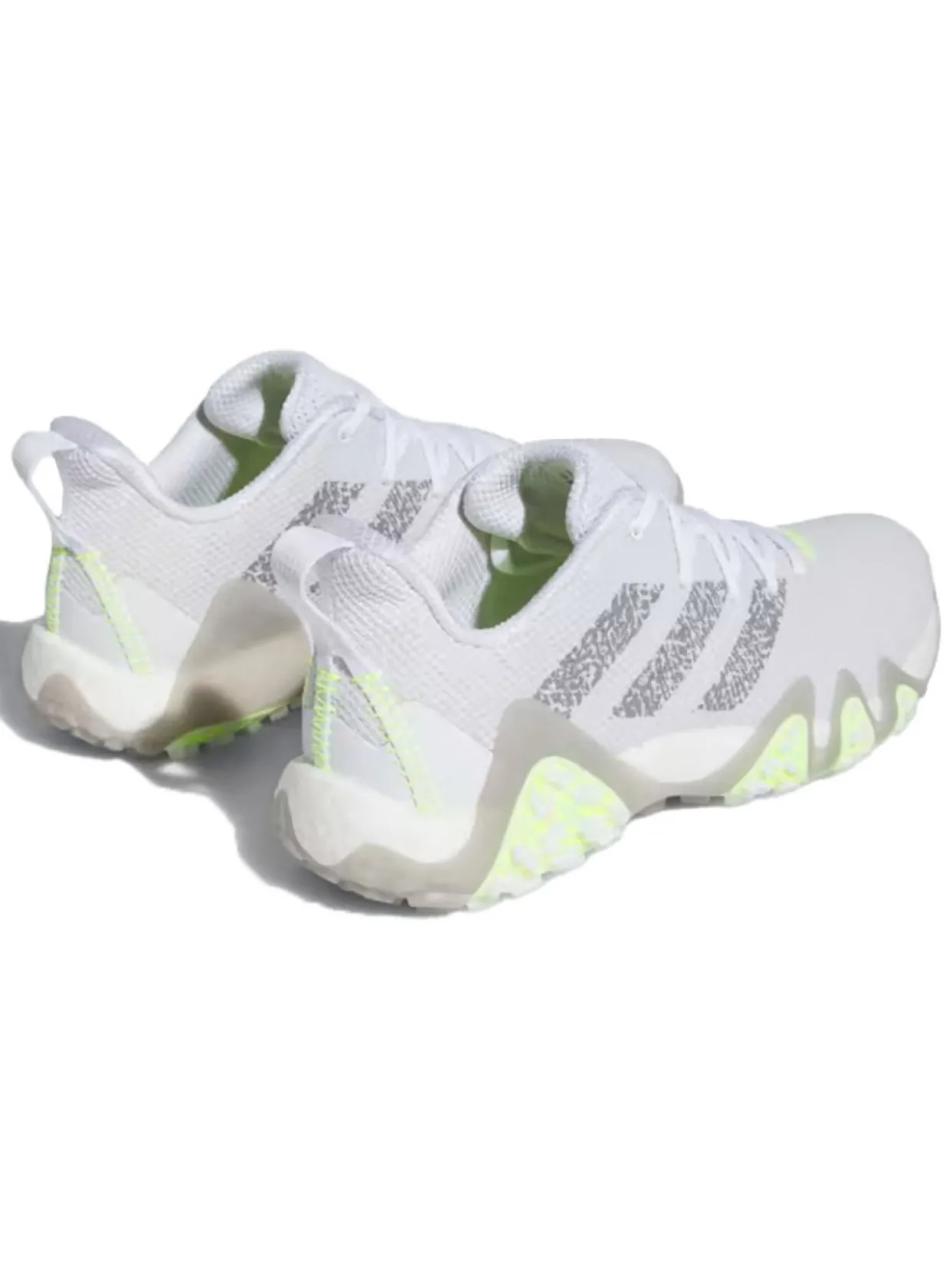 Adidas Codechaos 22 Golf Shoes - Cloud White/Grey Three/Lucid Lemon