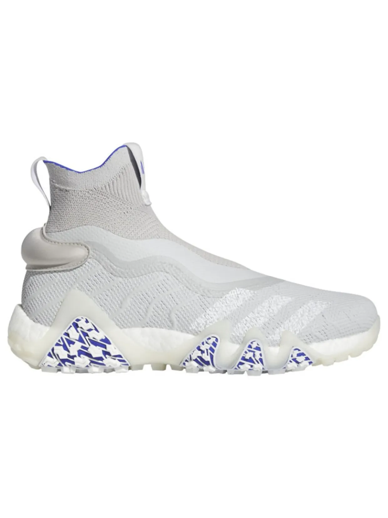 Adidas Codechaos Laceless Primeknit Boost Golf Shoes - Grey Two/Cloud White