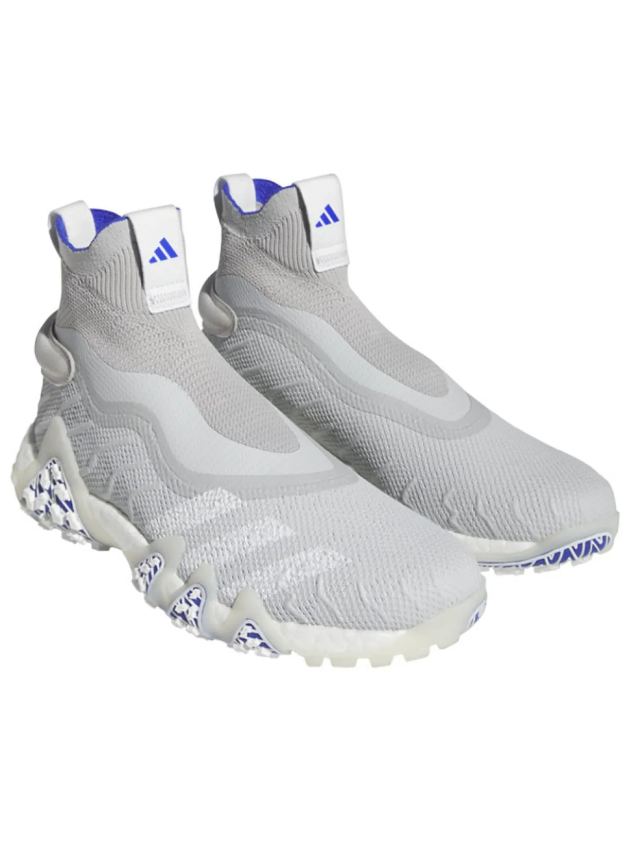 Adidas Codechaos Laceless Primeknit Boost Golf Shoes - Grey Two/Cloud White