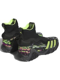 Adidas Codechaos Ll Primeknit Boost Glitch Golf Shoes - Core Black/Lucid Lemon