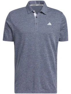 Adidas Drive Heather Polo Shirt - Collegiate Navy