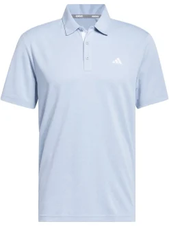 Adidas Drive Heather Polo Shirt - Wonder Blue Mel.