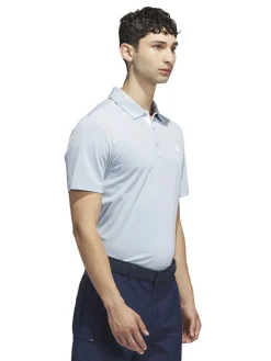 Adidas Drive Heather Polo Shirt - Wonder Blue Mel.