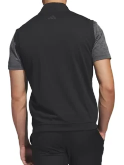 Adidas Elevated 1/4-Zip Pullover Vest - Black