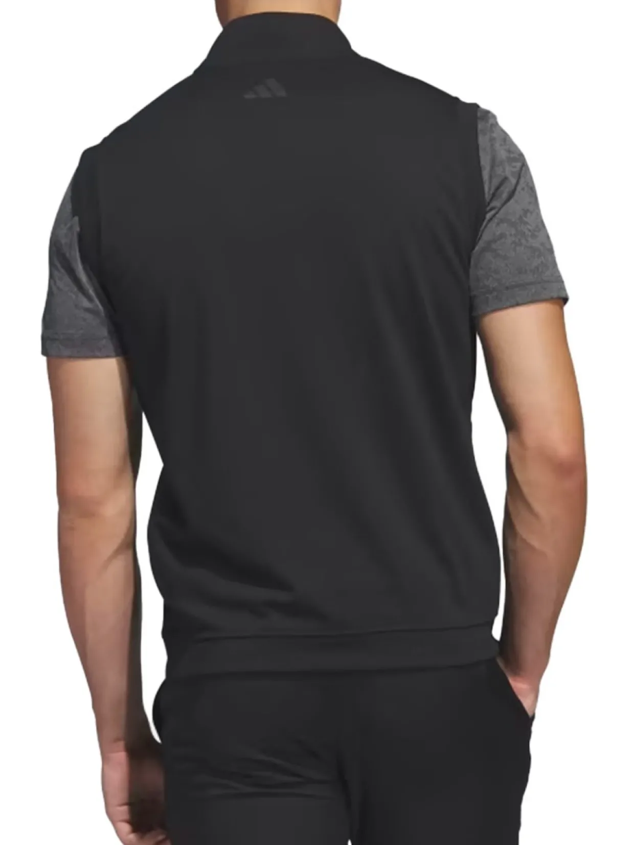 Adidas Elevated 1/4-Zip Pullover Vest - Black