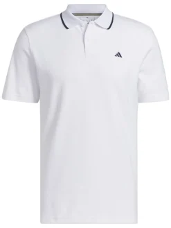 Adidas Go-To Pique Golf Polo Shirt - White