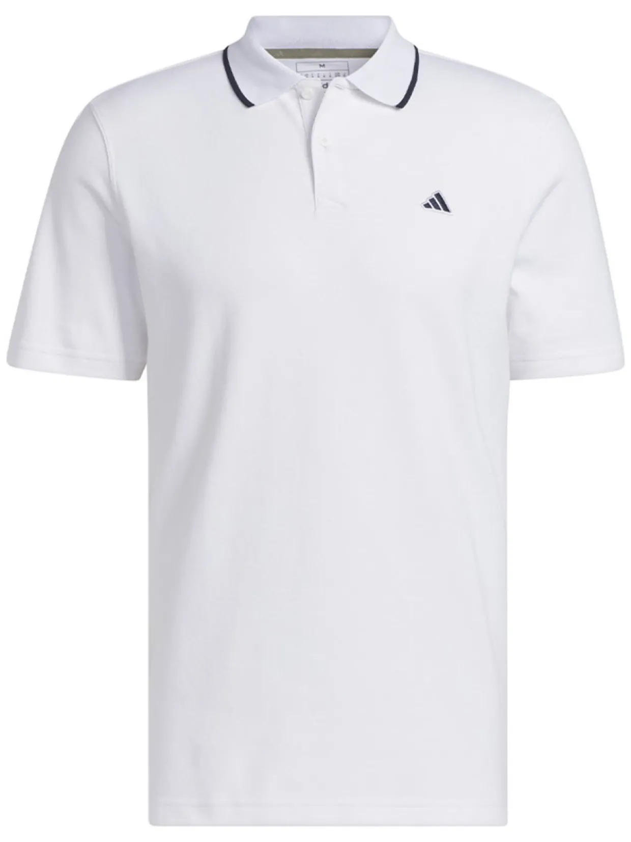 Adidas Go-To Pique Golf Polo Shirt - White