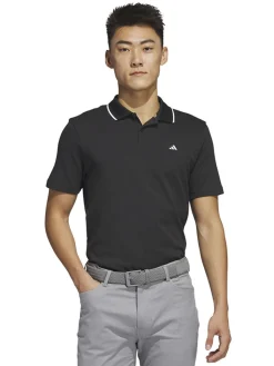Adidas Go-To Pique Golf Polo Shirt - Black