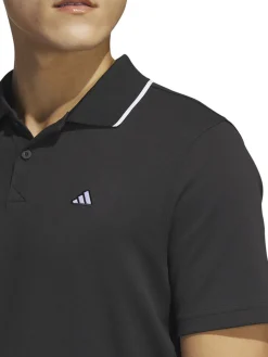 Adidas Go-To Pique Golf Polo Shirt - Black