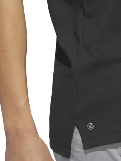 Adidas Go-To Pique Golf Polo Shirt - Black