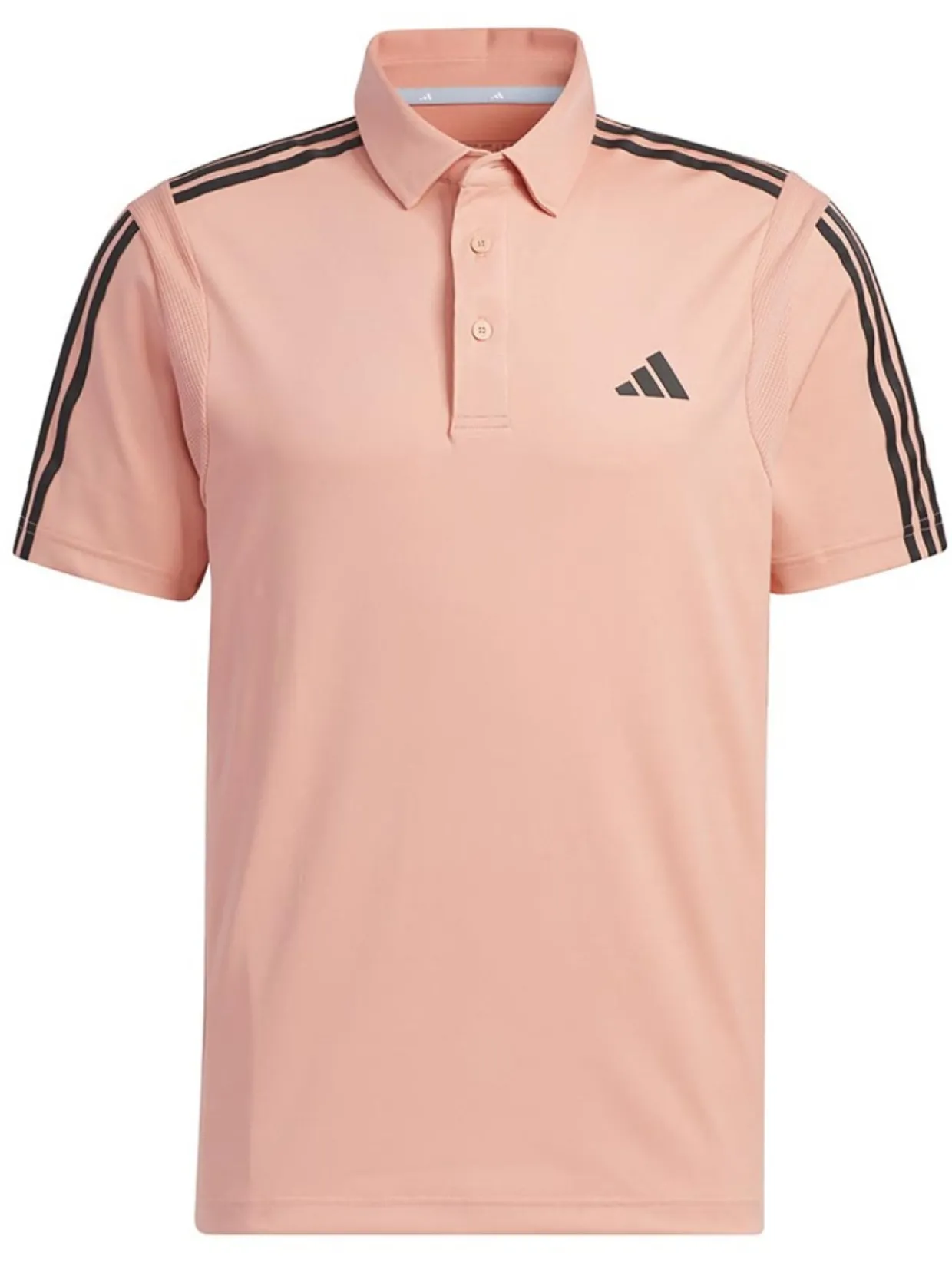 Adidas Heat.Rdy 3-Stripe Short Sleeve Polo Shirt - Wonder Clay