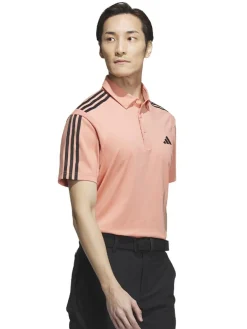 Adidas Heat.Rdy 3-Stripe Short Sleeve Polo Shirt - Wonder Clay